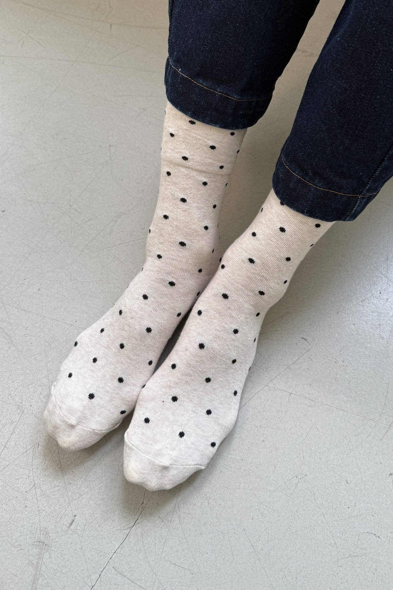 Polka Dot Sneaker Socks - Multiple Colors