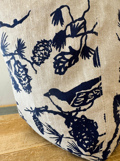 Boho Tote Bag - Pine Cone Navy