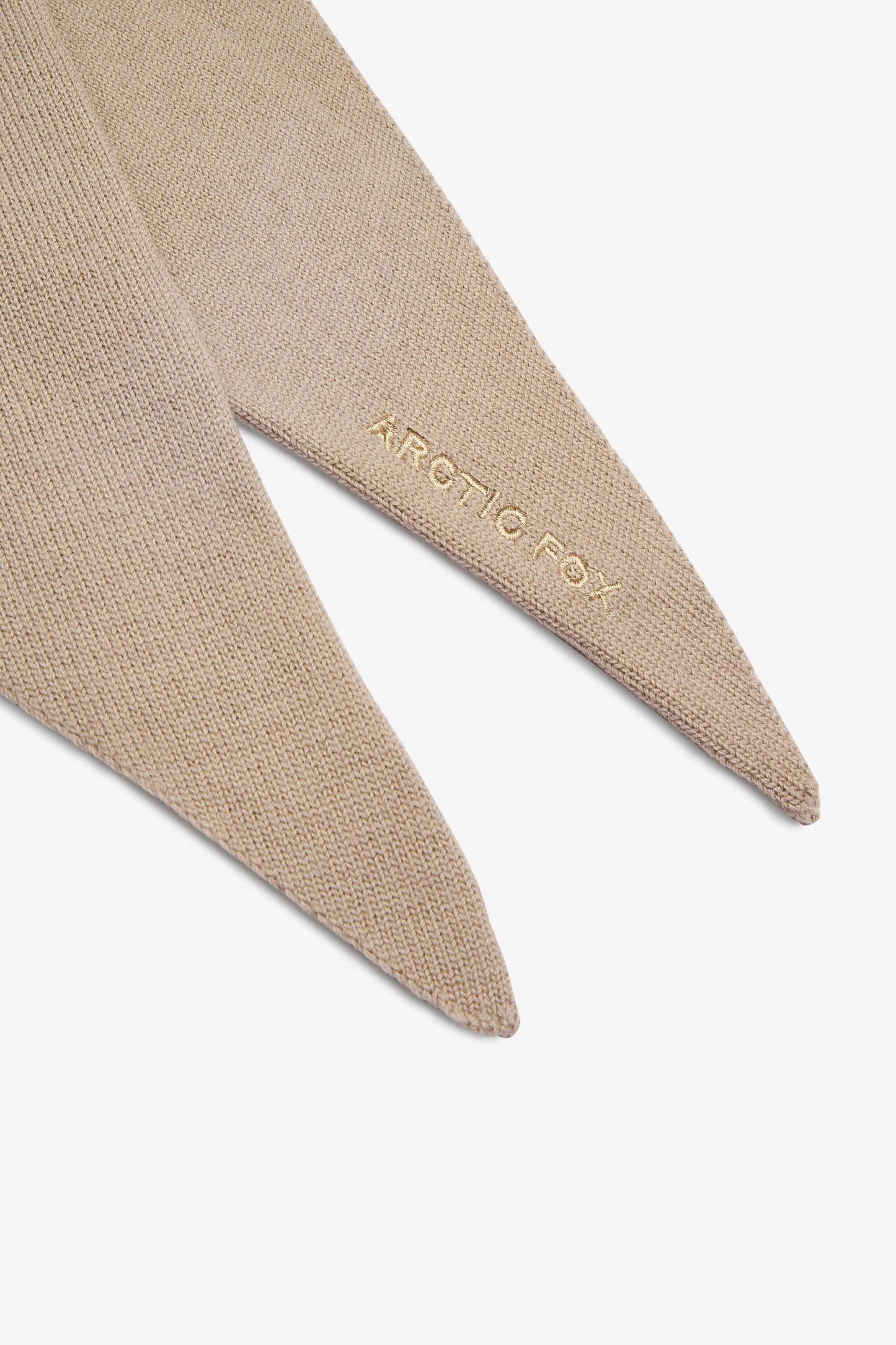 Merino Wool Triangle Scarf - Soft Taupe