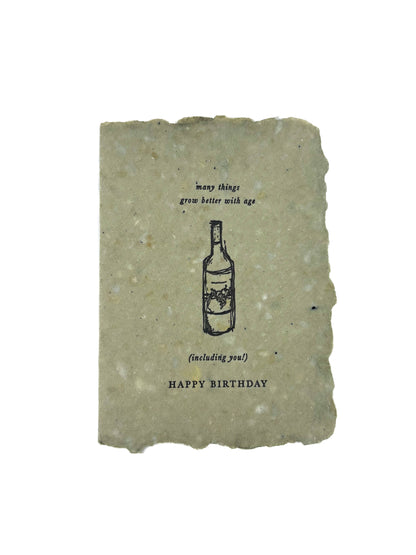 Handmade Birthday Card - Grow Better with Age
