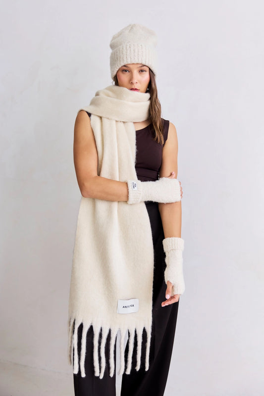 The Reykjavik Scarf - Pebble Beige