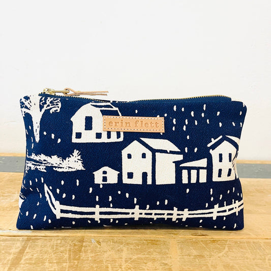 Laura Pouch - Farmhouse Toile (multiple color options)