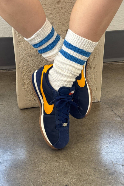 Cottage Varsity Socks - White Varsity