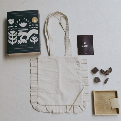 Block Printing Kit - Tulip Ruffle Tote
