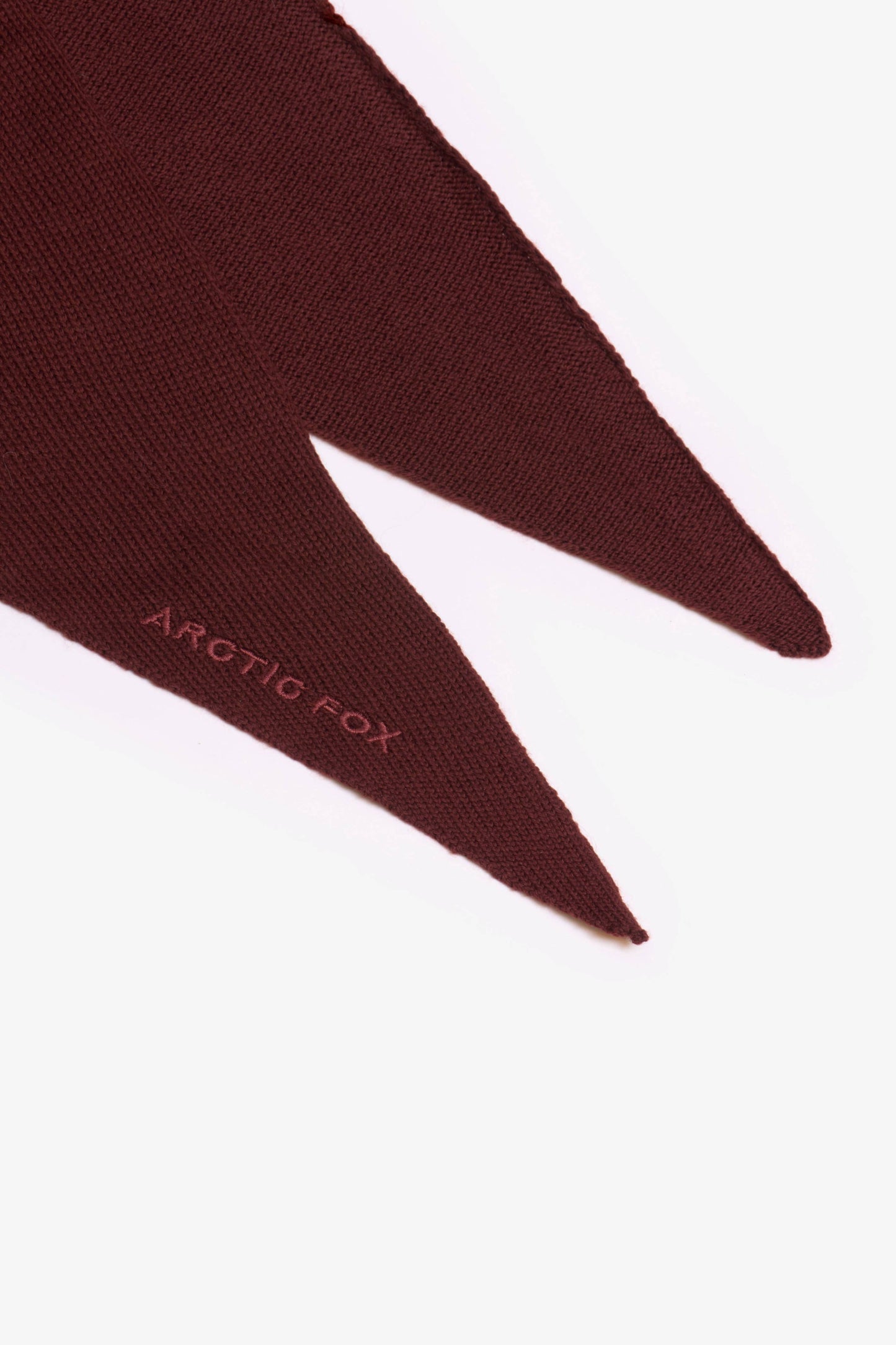Merino Wool Triangle Scarf - Dark Walnut Brown