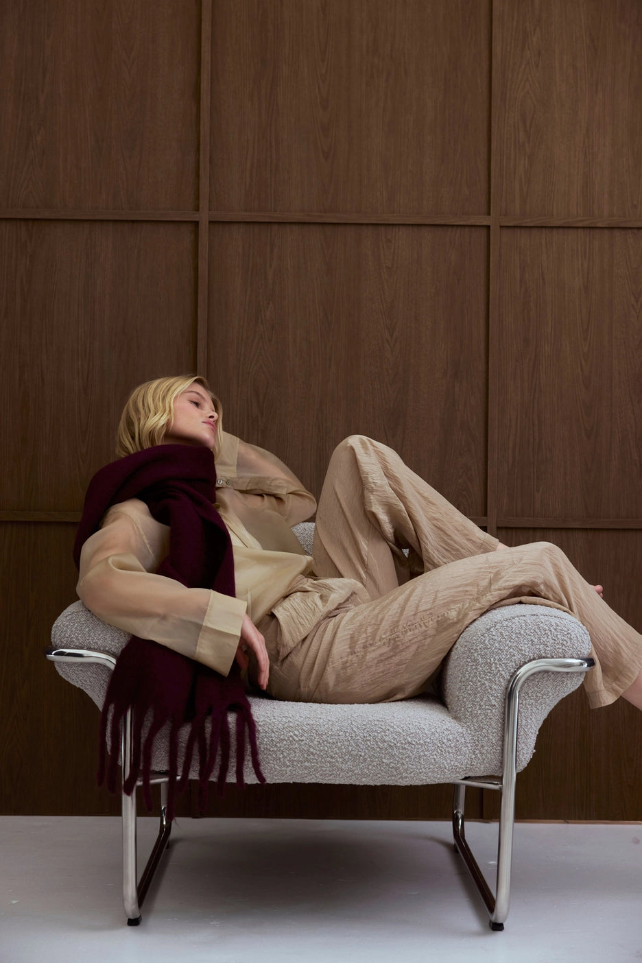 The Stockholm Scarf - Cherry Lacquer