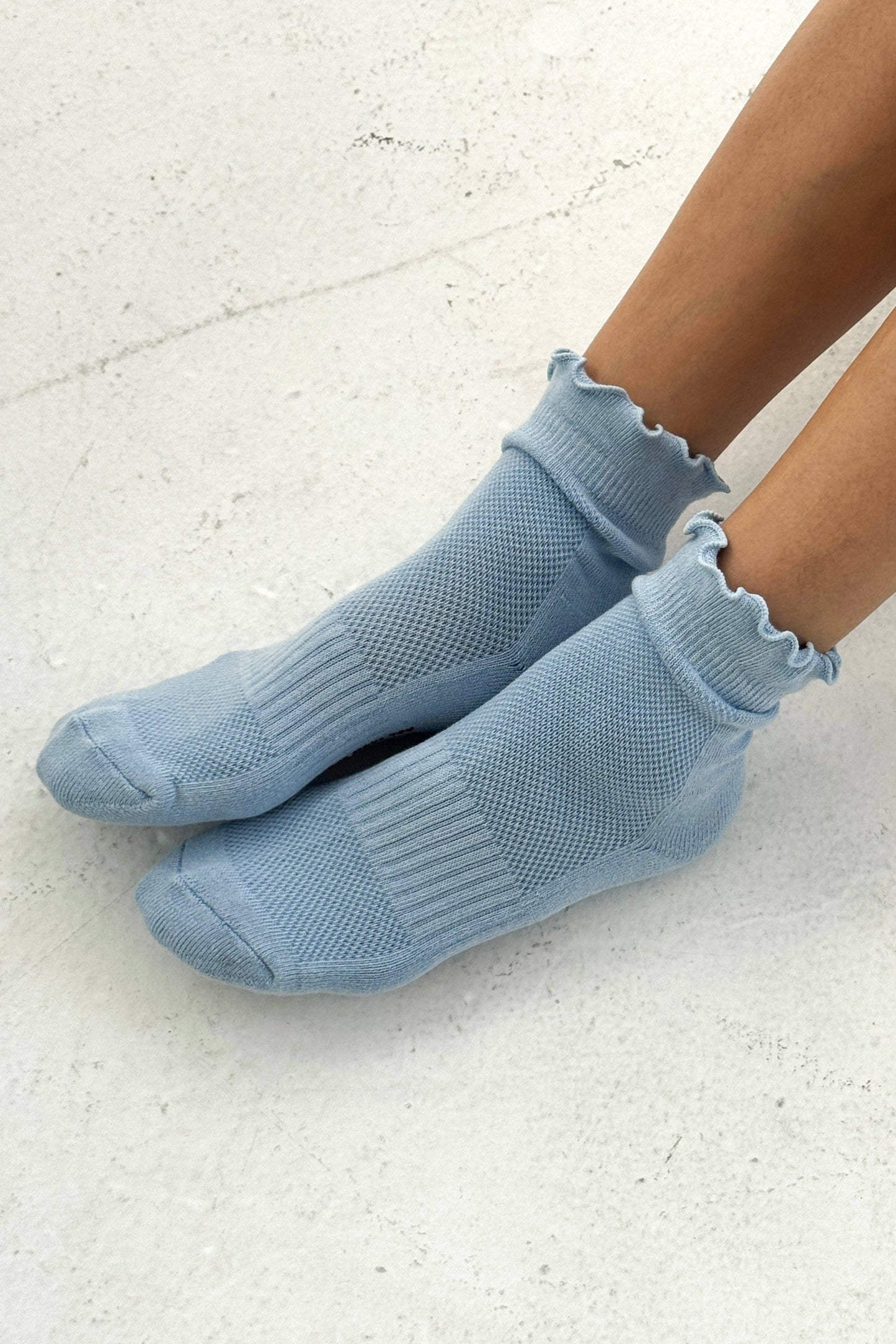 Ruffled Hugger Crew Socks - Multiple Colors