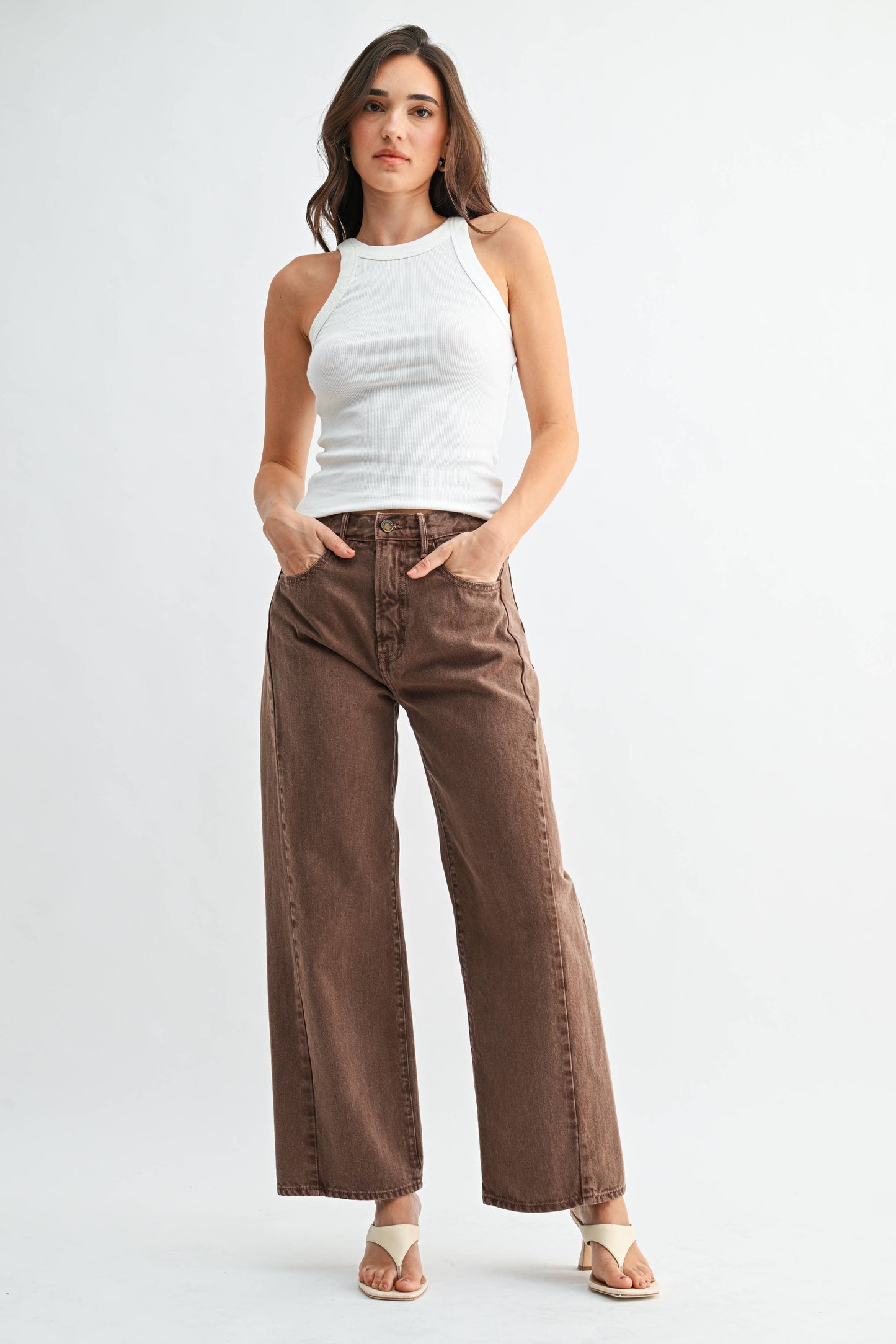 Barrel Jean Twist - Vintage Brown