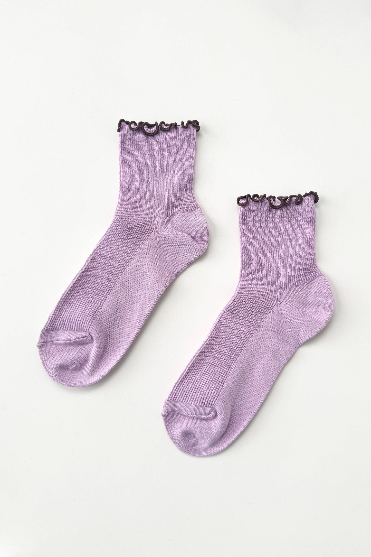 The Petite Ruffled Modal Socks - Multiple Color Options
