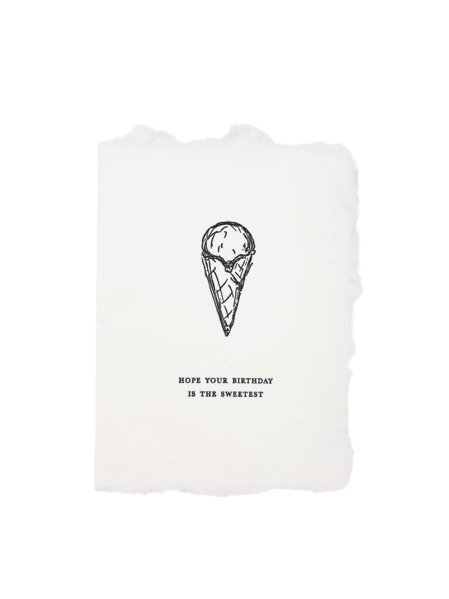 Handmade Birthday Card - Ice Cream Cone Sweetest