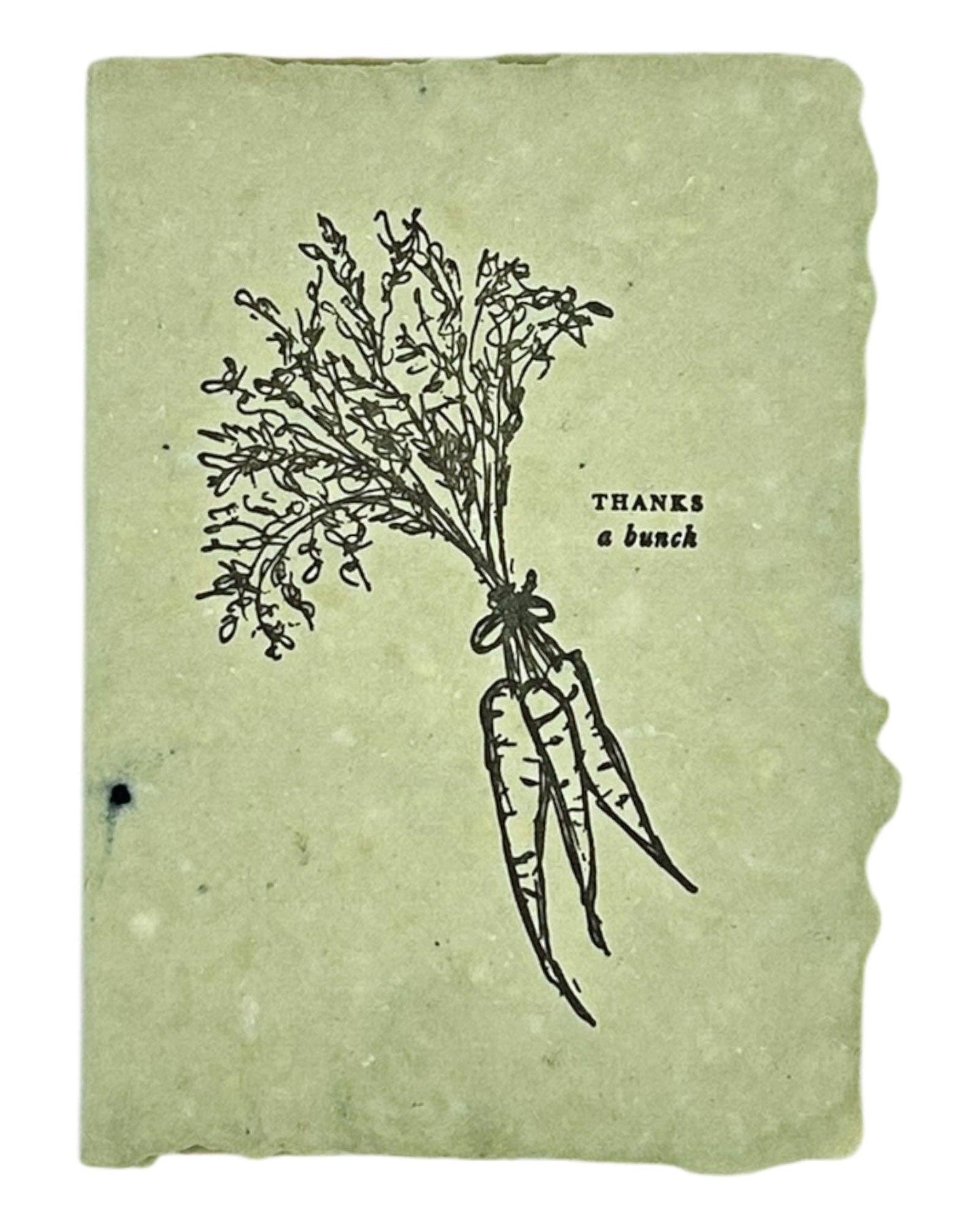 Handmade Thank You Card - Thanks a bunch