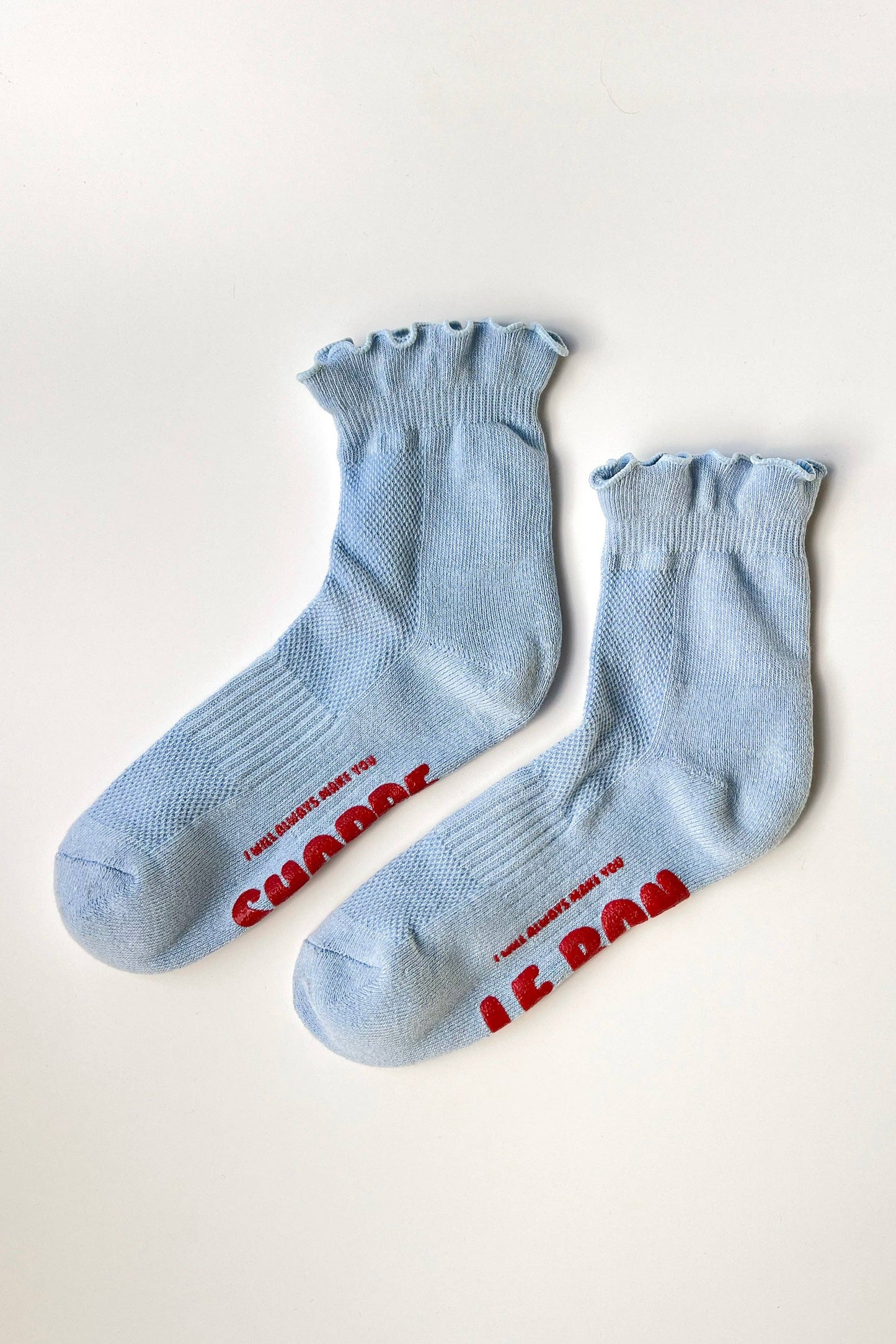 Ruffled Hugger Crew Socks - Multiple Colors