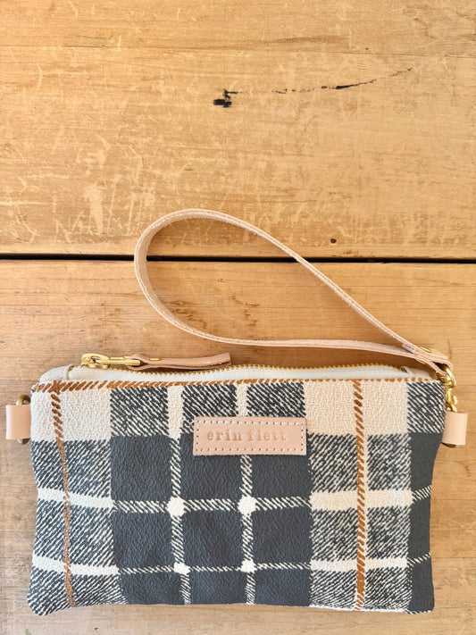 Two Color Tartan Plaid Ellie Wristlet - Multiple Colors