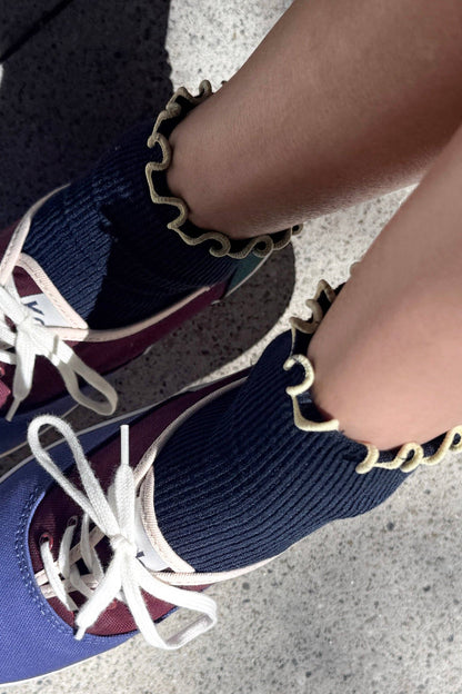 The Petite Ruffled Modal Socks - Multiple Color Options