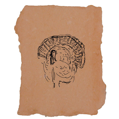 Turkey Note Card - Set of four