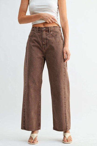 Barrel Jean Twist - Vintage Brown