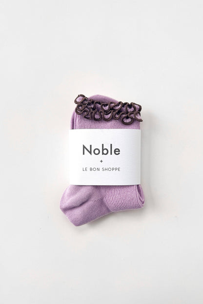 The Petite Ruffled Modal Socks - Multiple Color Options