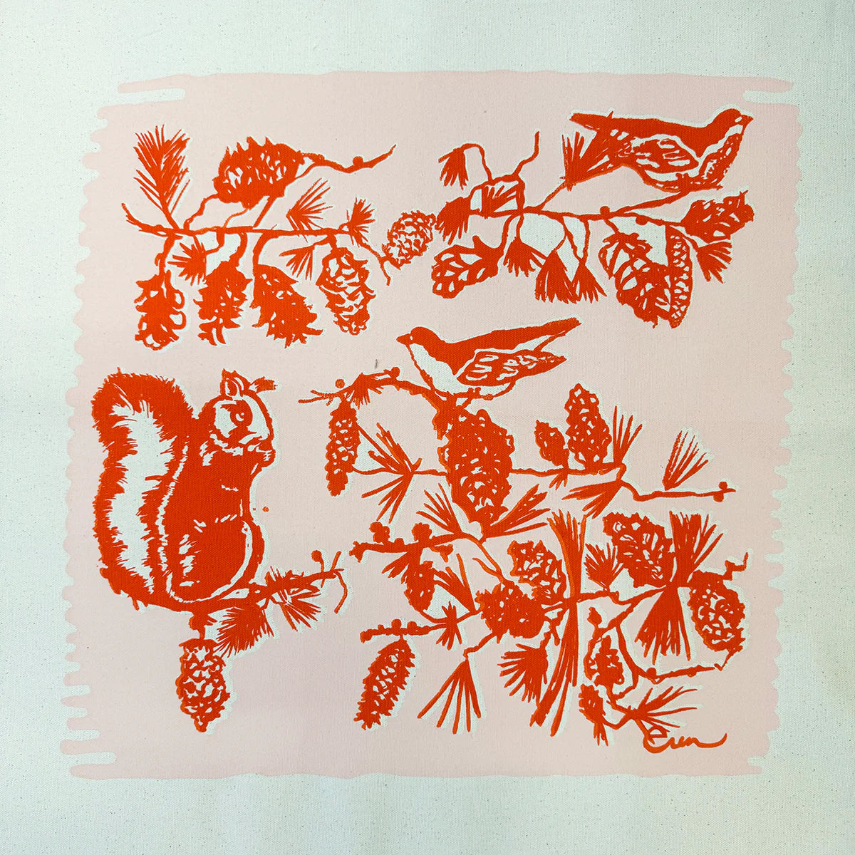 Laura Pouch - Pine Cone Tree (multiple color options)