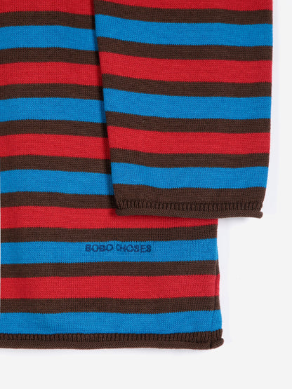 Striped Cotton Cardigan
