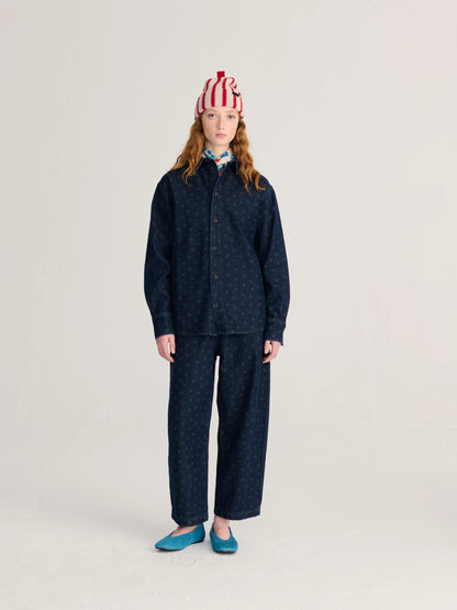 Swamp Whirl All Over Denim Cocoon Pants