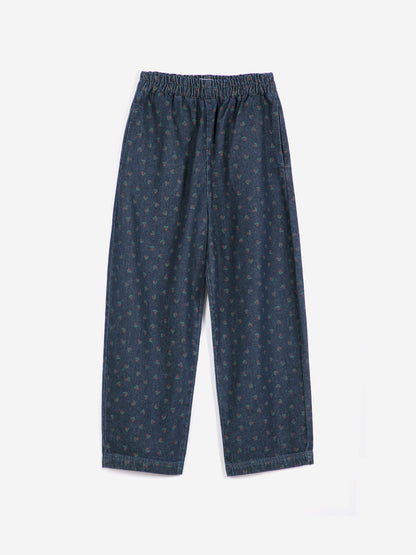 Swamp Whirl All Over Denim Cocoon Pants