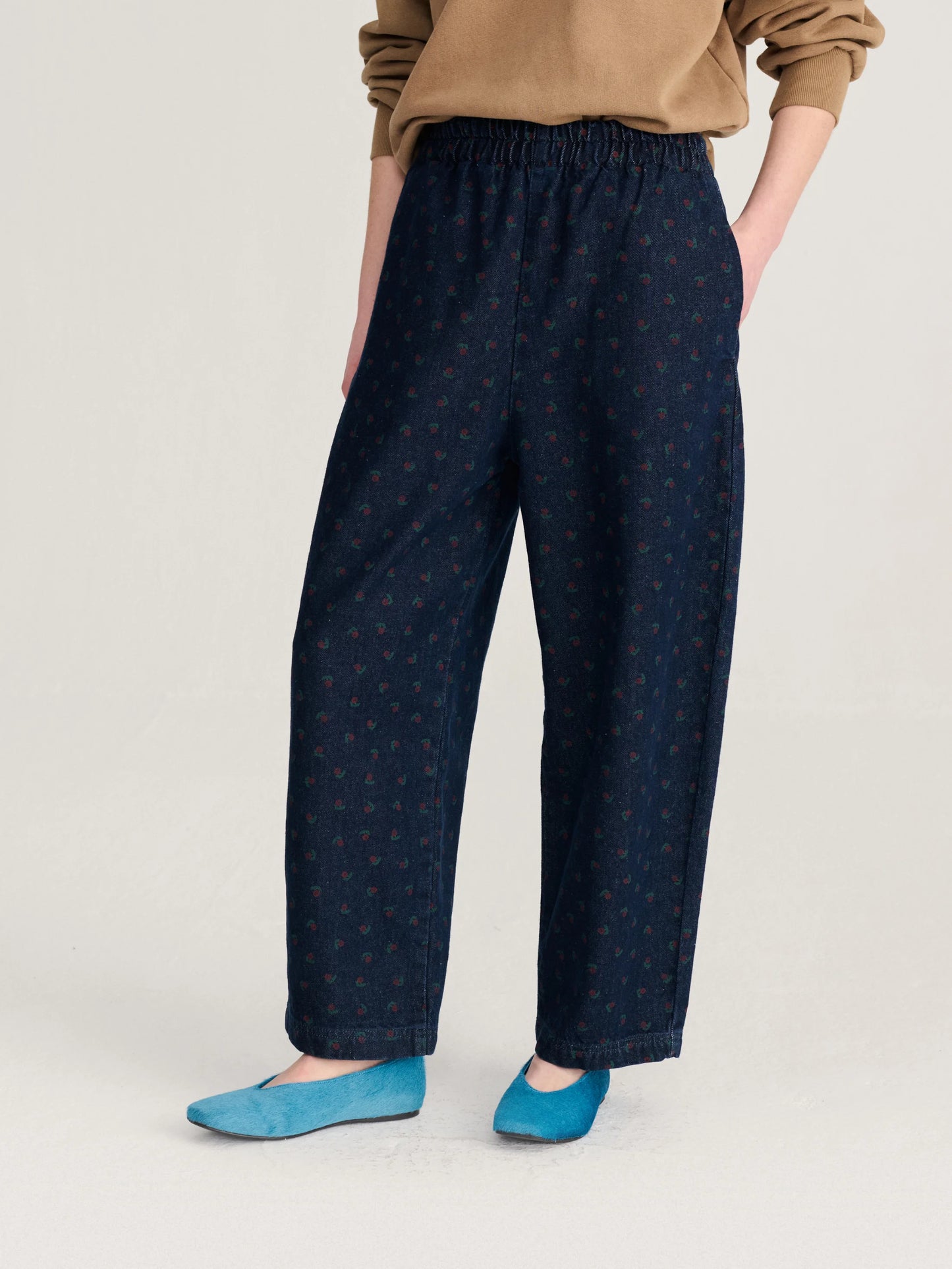 Swamp Whirl All Over Denim Cocoon Pants