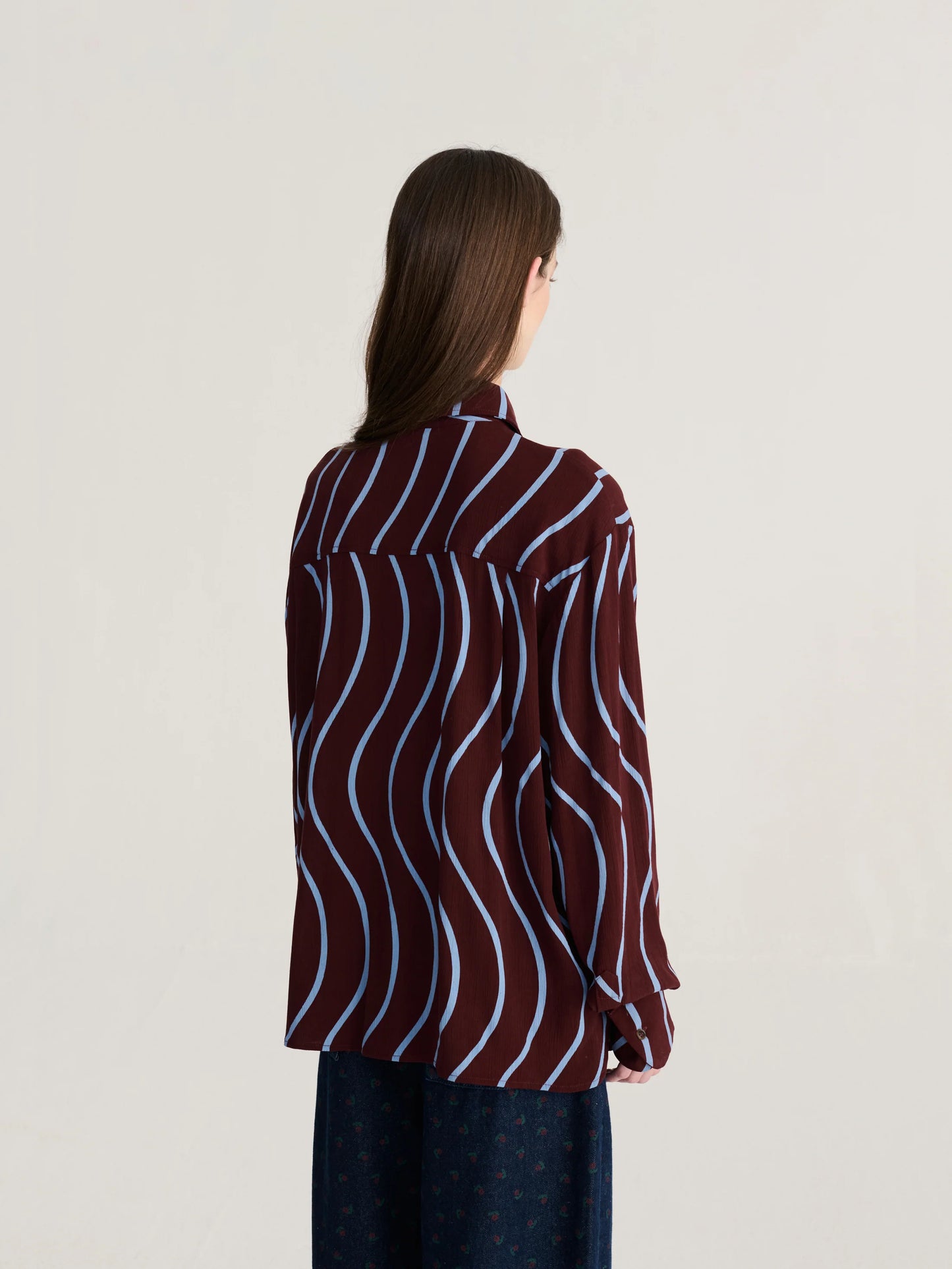 Psychedelic Stripes All Over Fluid Shirt