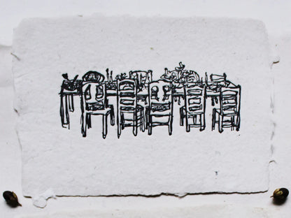 Banqueting Table Art Print