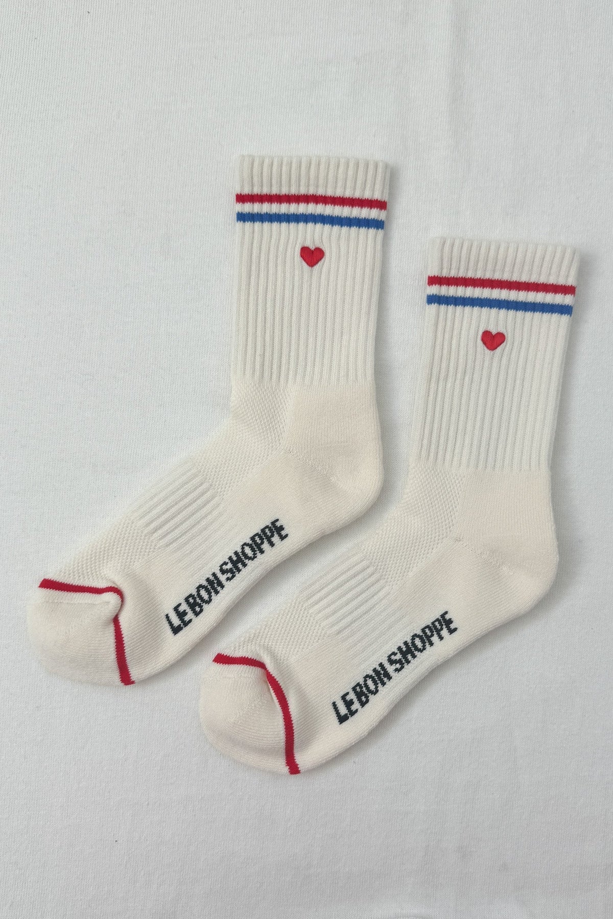 Embroidered Boyfriend Socks - Multiple Colors