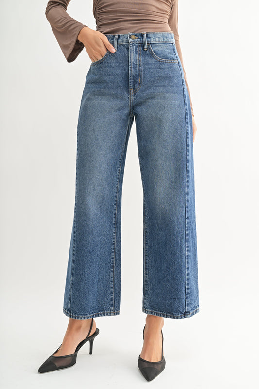 Barrel Jean Twist - Dark Denim