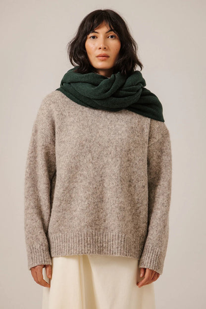 Baby Alpaca Travel Wrap - Emerald