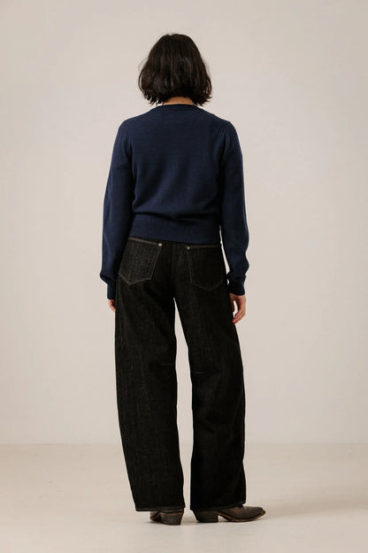Classic Merino Cardigan - Navy
