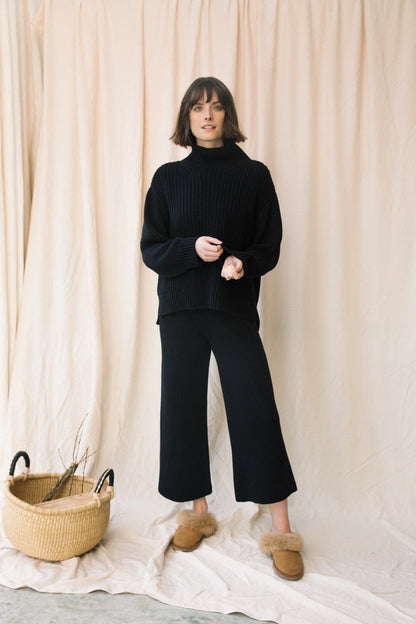 Tora Organic Cotton Jumper - Black