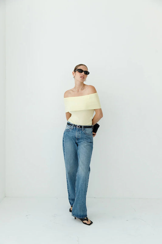 The Relaxed Straight Leg Jean - Medium Denim