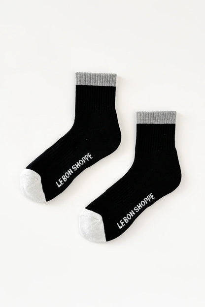 Color Block Girlfriend Socks - Multiple Colors