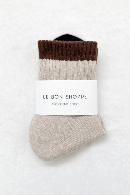 Color Block Girlfriend Socks - Multiple Colors