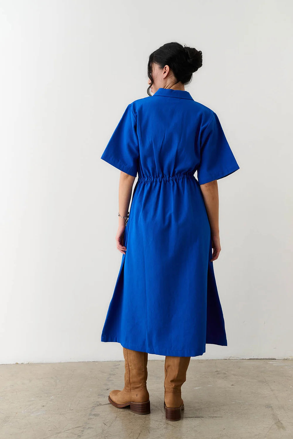 Long Utility Dress - Cobalt