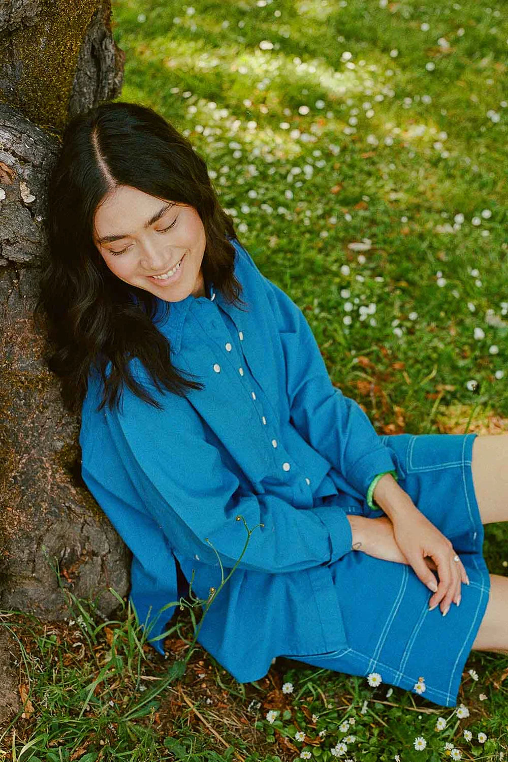 Collared Shirt - Cobalt
