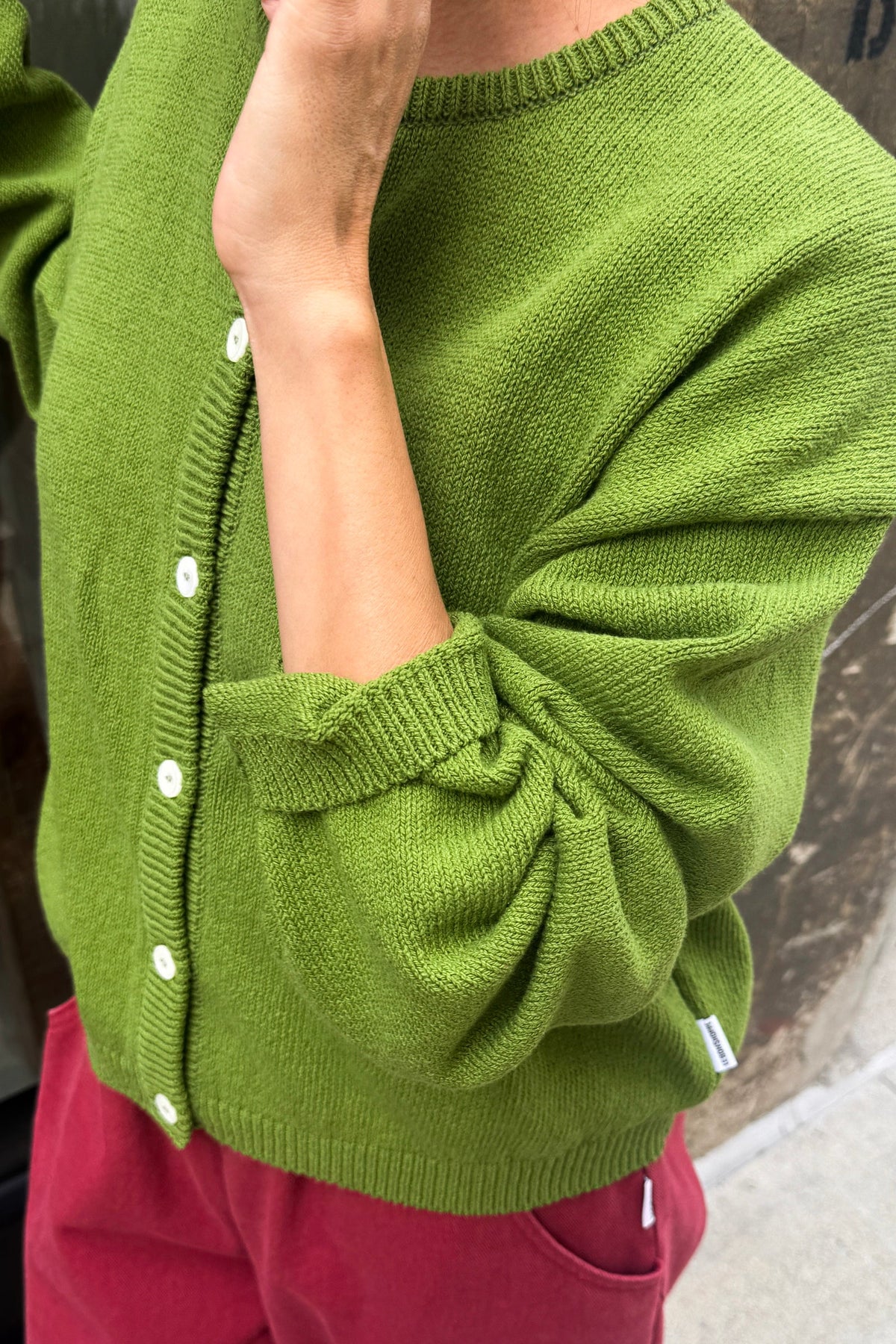 PREORDER Cotton Leila Cardigan - Avocado