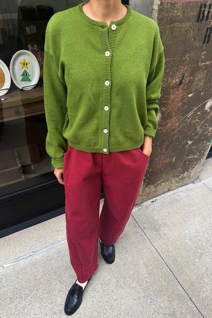 PREORDER Cotton Leila Cardigan - Avocado
