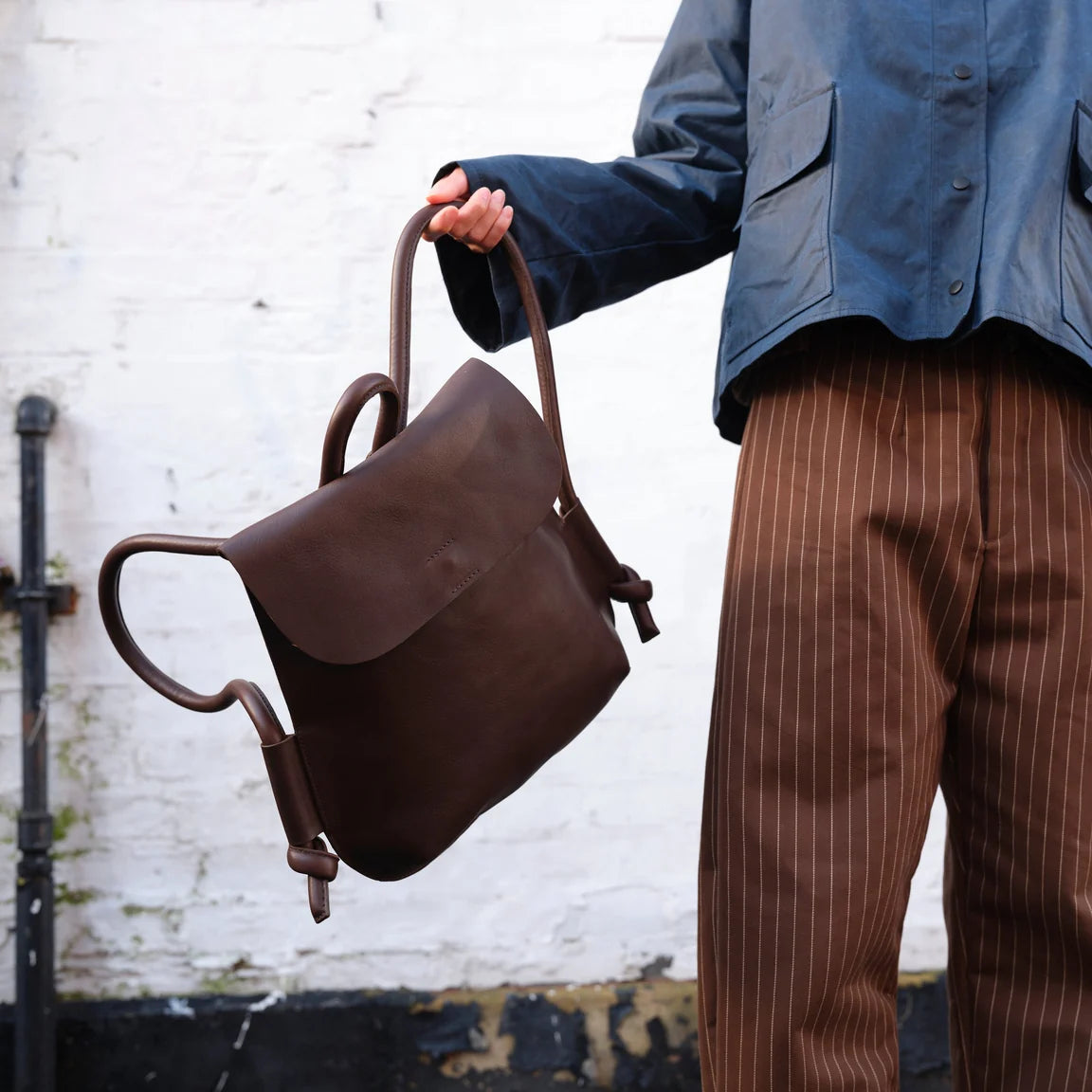 Ribbon Rucksack - Chocolate