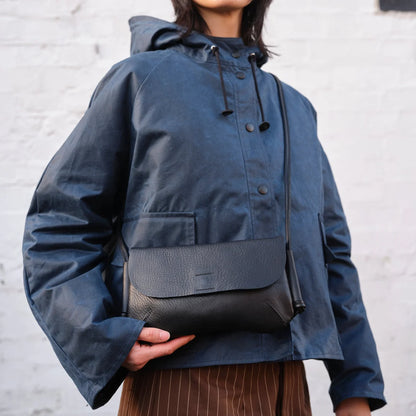 Waxed Cotton Pop Jacket - Vintage Navy