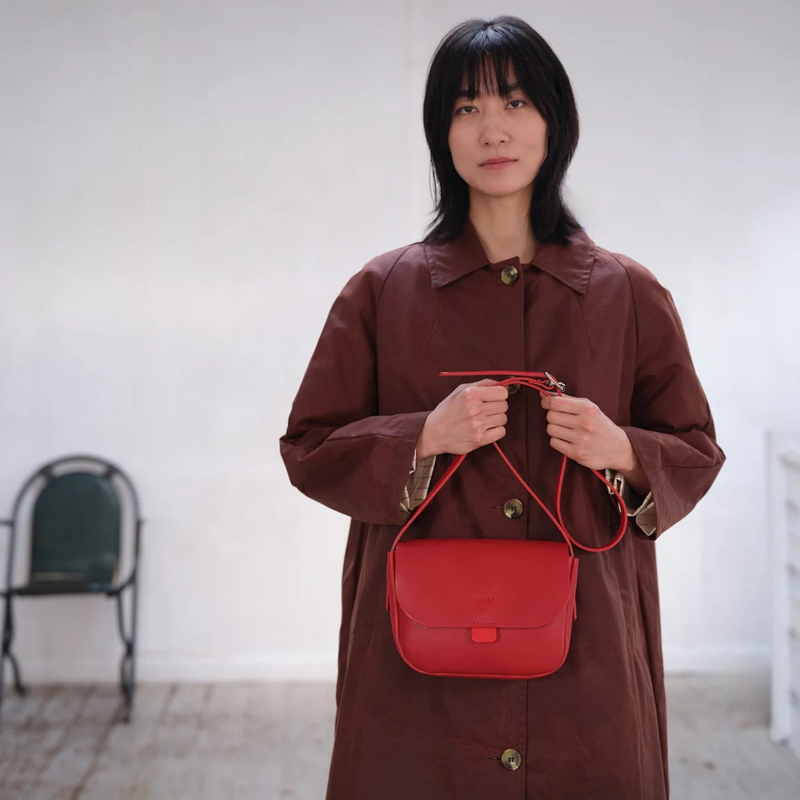 Orbed Tab Bag - Ruby