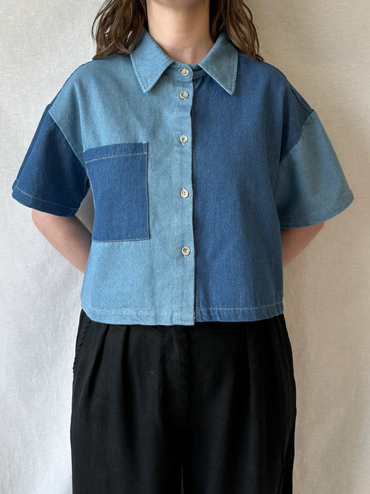 Lagos Shirt - Denim Patch