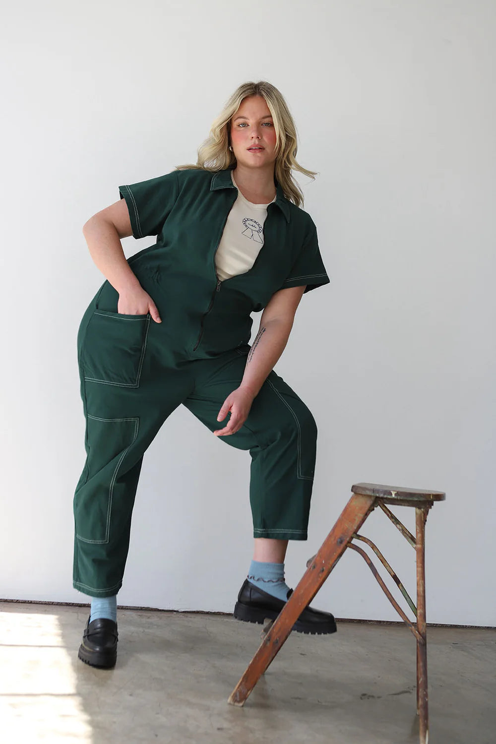 Utility Suit - Hunter Green