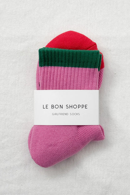 Color Block Girlfriend Socks - Multiple Colors