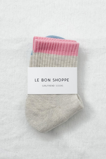Color Block Girlfriend Socks - Multiple Colors