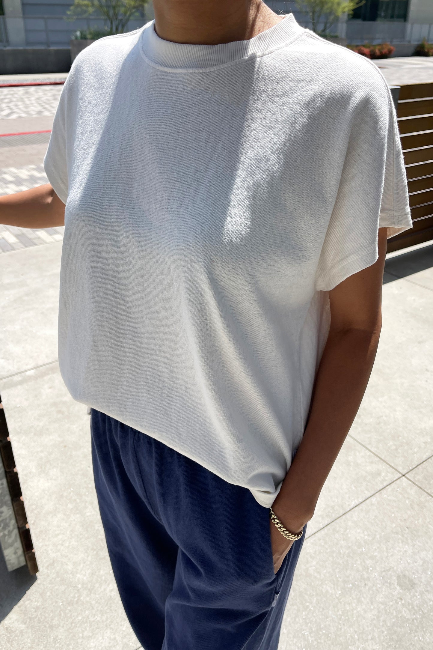 PREORDER Jeanne Tee - White Cotton