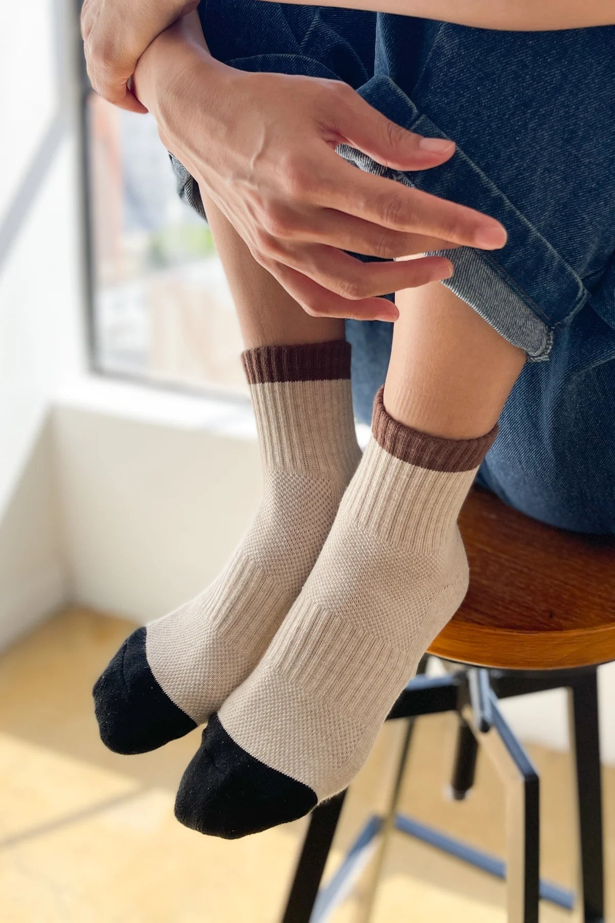 Color Block Girlfriend Socks - Multiple Colors