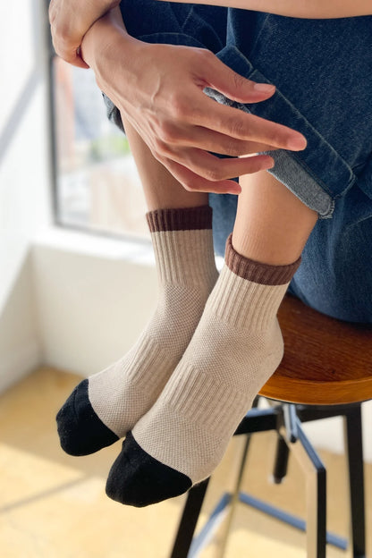 Color Block Girlfriend Socks - Multiple Colors
